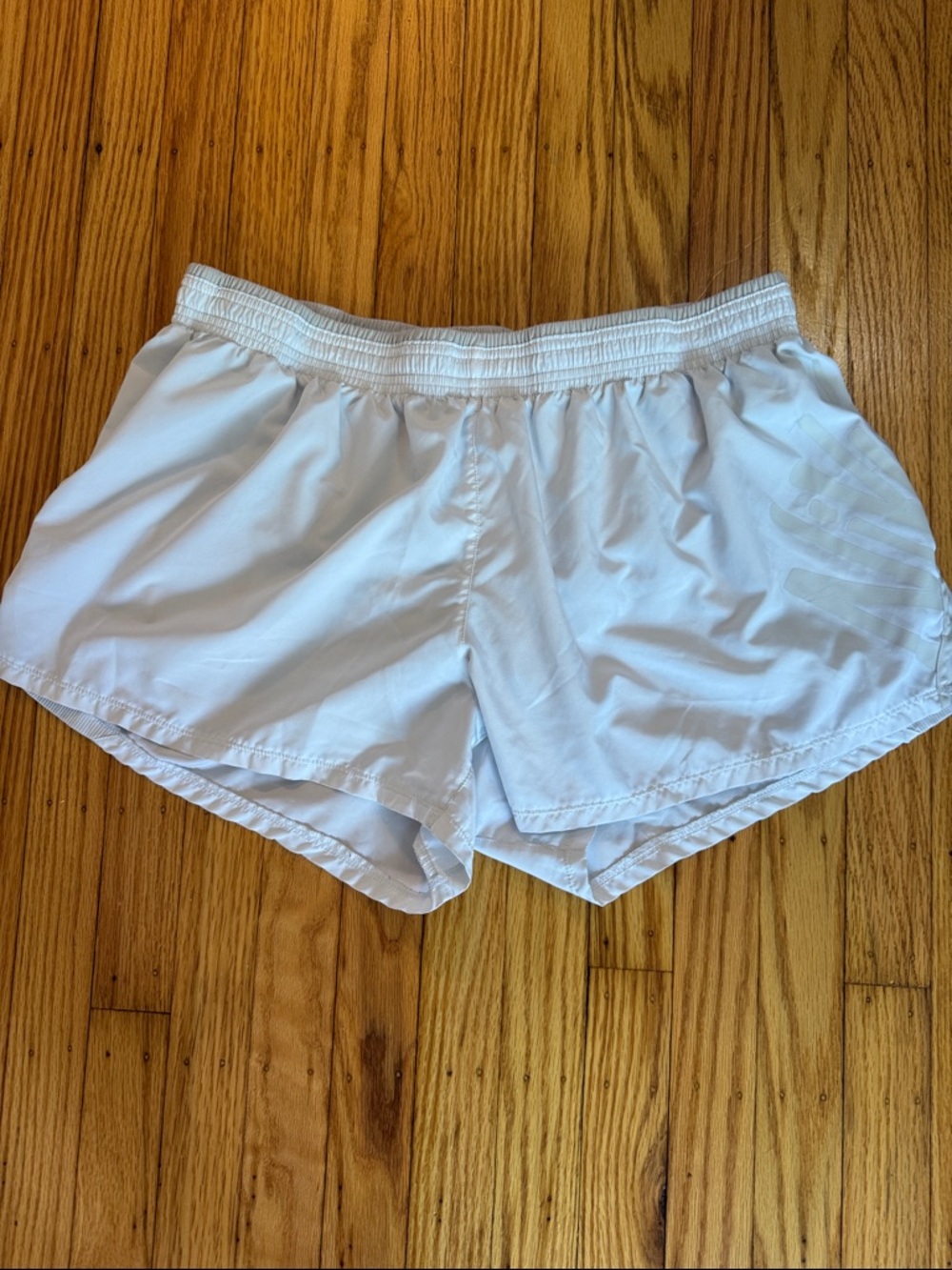 Nike Women's White Athletic Shorts with Elastic Waistband
